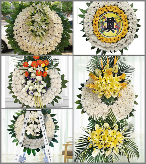 广东江门市恩平市沙湖镇东岸村花圈速递